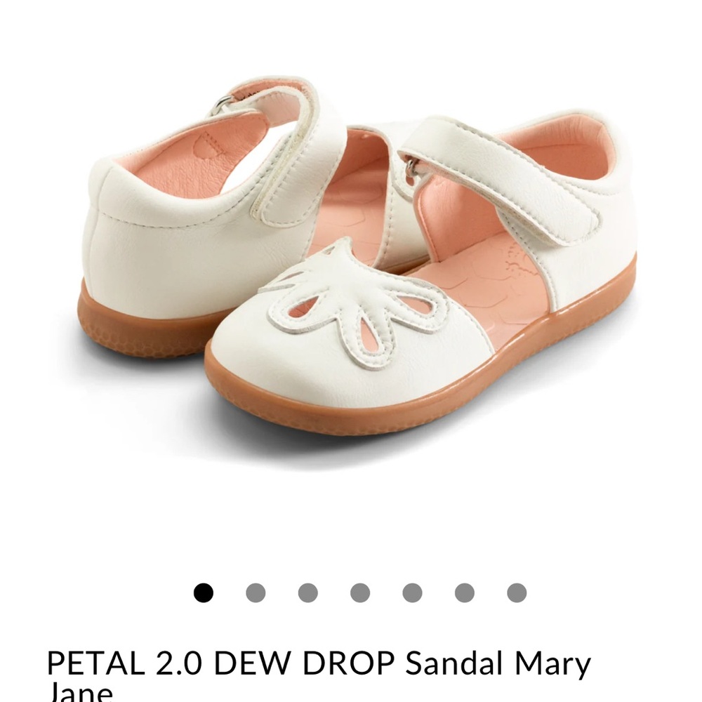 Livie & Luca Cream Petal Mary Jane Shoes